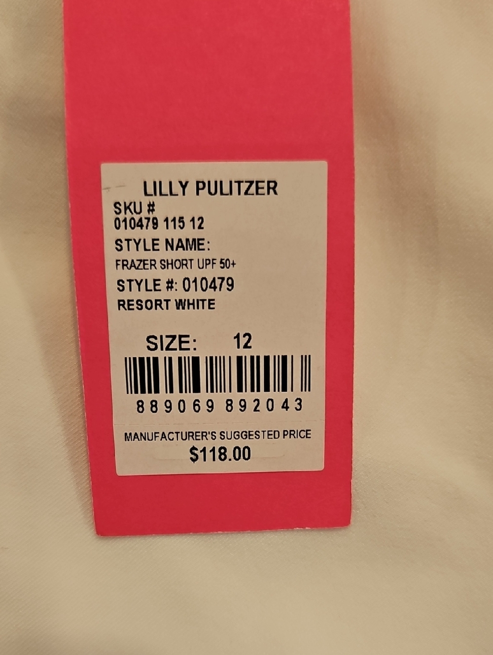 Lilly Pulitzer White Active Skirt with Gold Logo - Picture 4 of 5